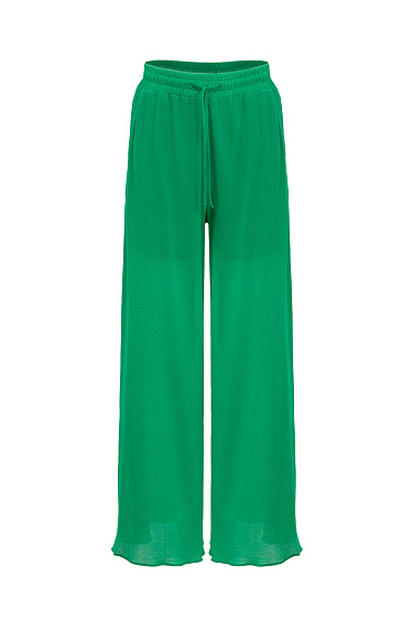 Wide-leg trousers with drawstring - BRUSNIKA Women Clothes