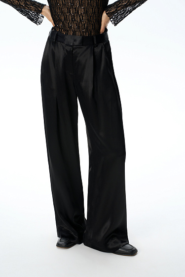Satin trousers - BRUSNIKA Women Clothes
