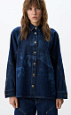 Denim shirt with horse print - BRUSNIKA. Women clothes
