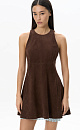 Mini suede Dress - BRUSNIKA. Women clothes