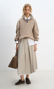 Jumper with a stand collar and a zippe - BRUSNIKA. Women clothes