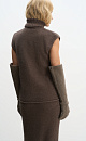 Fox Down Knitted Vest - BRUSNIKA. Women clothes