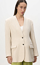 Single-breasted jacket made of 100% linen - BRUSNIKA. Women clothes