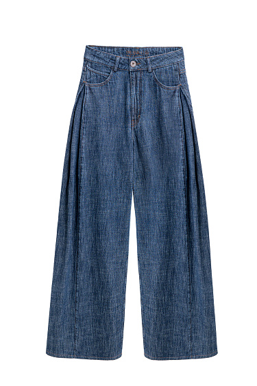 Wide-leg jeans made of 100% cotton - BRUSNIKA Women Clothes