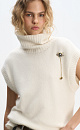 Fox Down Knitted Vest - BRUSNIKA. Women clothes