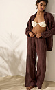 Trousers made of fine linen - BRUSNIKA. Women clothes