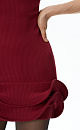 Mini dress with flounces - BRUSNIKA. Women clothes