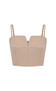 Crop top with straps - BRUSNIKA. Women clothes