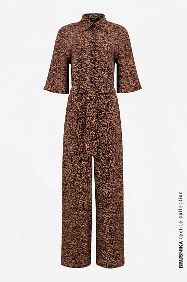Animal print jumpsuit - BRUSNIKA Women Clothes