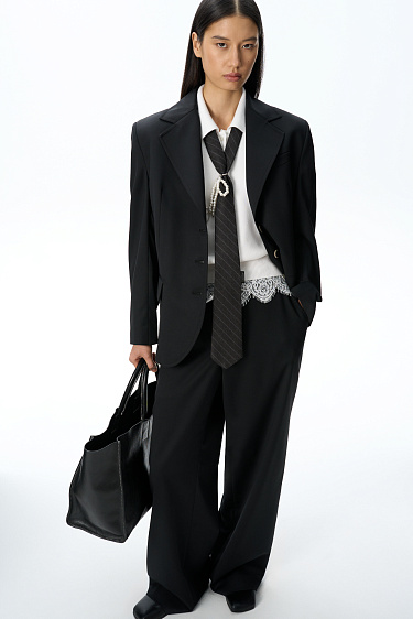 Wide trousers with drawstring - BRUSNIKA Women Clothes
