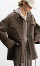 100% wool jacket with drawstring - BRUSNIKA. Women clothes