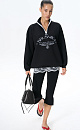 Jumper with a stand-up collar - BRUSNIKA. Women clothes