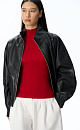 Faux leather bomber jacket - BRUSNIKA. Women clothes
