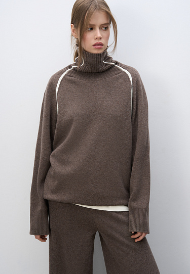 Knit jumper with stripes - BRUSNIKA Women Clothes