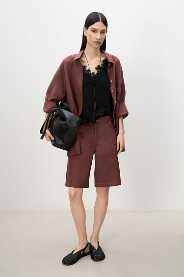 Linen shorts - BRUSNIKA Women Clothes