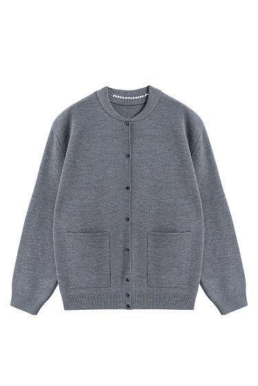 Knitted merino wool bomber jacket - BRUSNIKA Women Clothes
