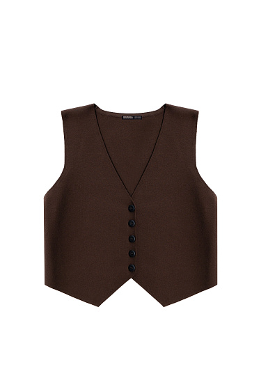 Knitted viscose vest - BRUSNIKA Women Clothes