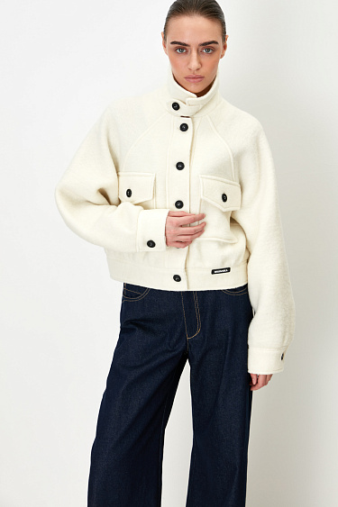 Cropped wool jacket - BRUSNIKA Women Clothes
