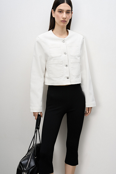 Denim jacket with patch pockets - BRUSNIKA Women Clothes