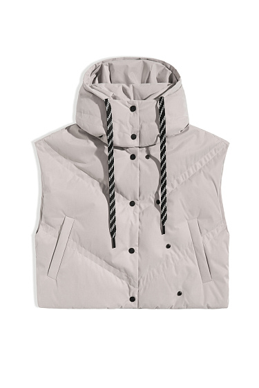 Down-filled vest with double stitching - BRUSNIKA Women Clothes