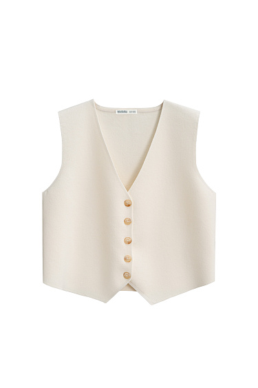 Knitted viscose vest - BRUSNIKA Women Clothes