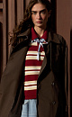 Striped viscose polo - BRUSNIKA. Women clothes