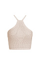 Knitted top with straps - BRUSNIKA. Women clothes