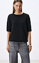 Knitted Cotton T-shirt - BRUSNIKA. Women clothes