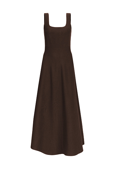 Knitted dress with flared skirt - BRUSNIKA Women Clothes