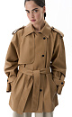 Trench coat made of double-sided eco-leather - BRUSNIKA. Women clothes