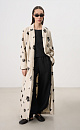 Cotton and linen robe with jacquard - BRUSNIKA. Women clothes