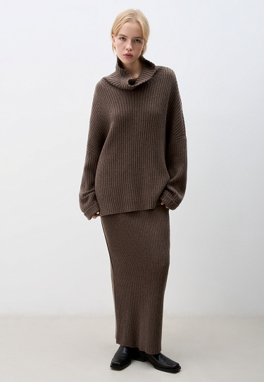 Ribbed cashmere and wool jumper - BRUSNIKA Women Clothes