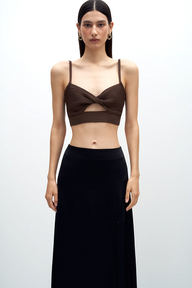 Twist front top - BRUSNIKA Women Clothes