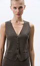 Knitted vest with buttons - BRUSNIKA. Women clothes