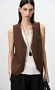 Classic 100% linen vest - BRUSNIKA. Women clothes