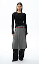 Knitted jumper with a bustier‑style imitation - BRUSNIKA. Women clothes