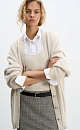 Long fox down cardigan - BRUSNIKA. Women clothes