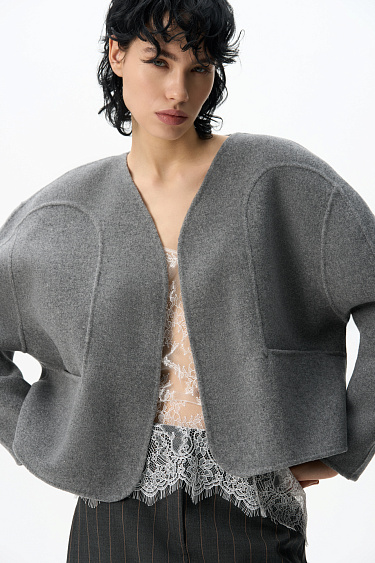 Bomber jacket with round sleeves - BRUSNIKA Women Clothes