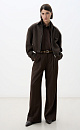wool bomber jacket with a turn‑down collar - BRUSNIKA. Women clothes