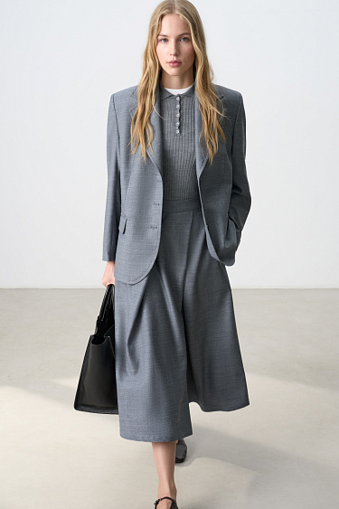 Single-breasted wool jacket - BRUSNIKA Women Clothes