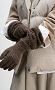 Long gloves made of yak wool - BRUSNIKA. Women clothes