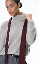 Fox-fur jumper with a high collar - BRUSNIKA. Women clothes
