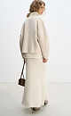 Maxi skirt made of fox fur - BRUSNIKA. Women clothes