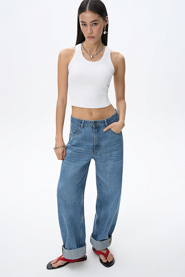 Straight jeans - BRUSNIKA Women Clothes