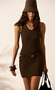 Ribbed Mini Dress - BRUSNIKA. Women clothes