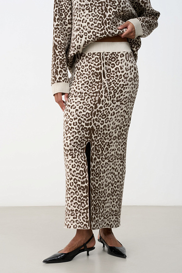 Animal Print Skirt - BRUSNIKA Women Clothes
