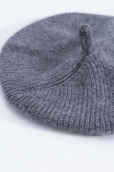 beret made of raccoon down - BRUSNIKA Women Clothes