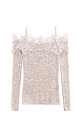 Merino wool longsleeve with lace - BRUSNIKA. Women clothes