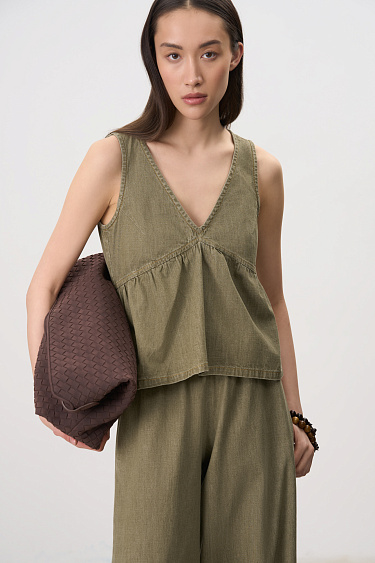 Thin jeans top - BRUSNIKA Women Clothes