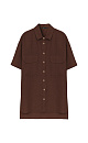 Short sleeve linen shirt - BRUSNIKA. Women clothes